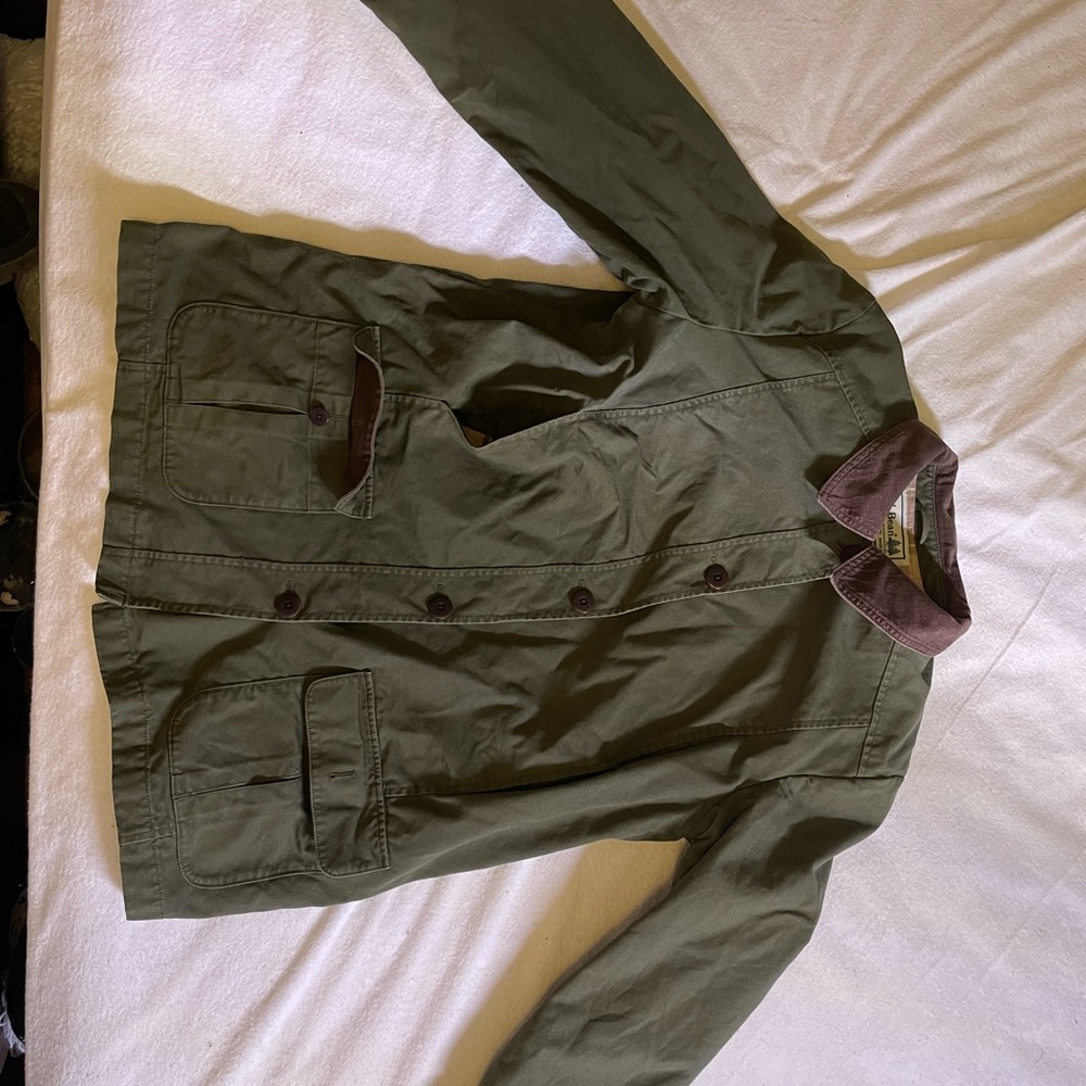 L.L. Bean Women’s Adirondack Barn Coat, Flannel lined; Size L
